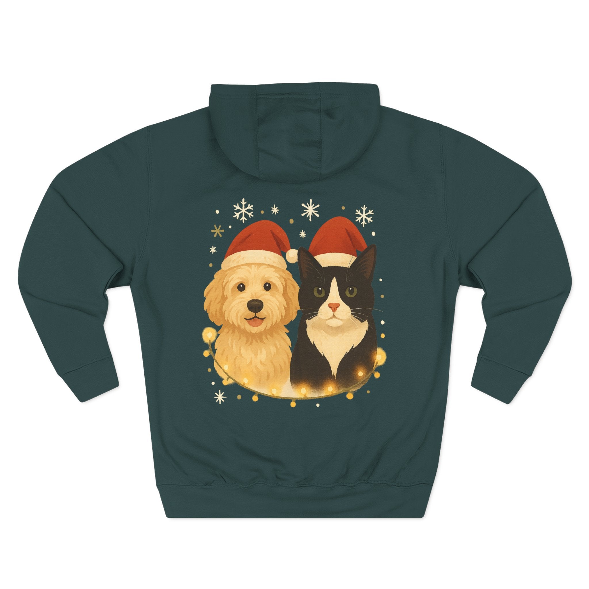 Dog and Cat Christmas Hoodie