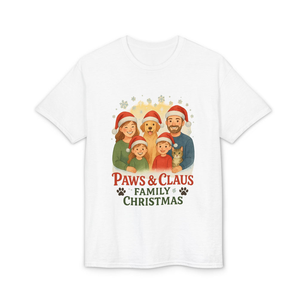 Paws & Claus Family Christmas T-Shirt