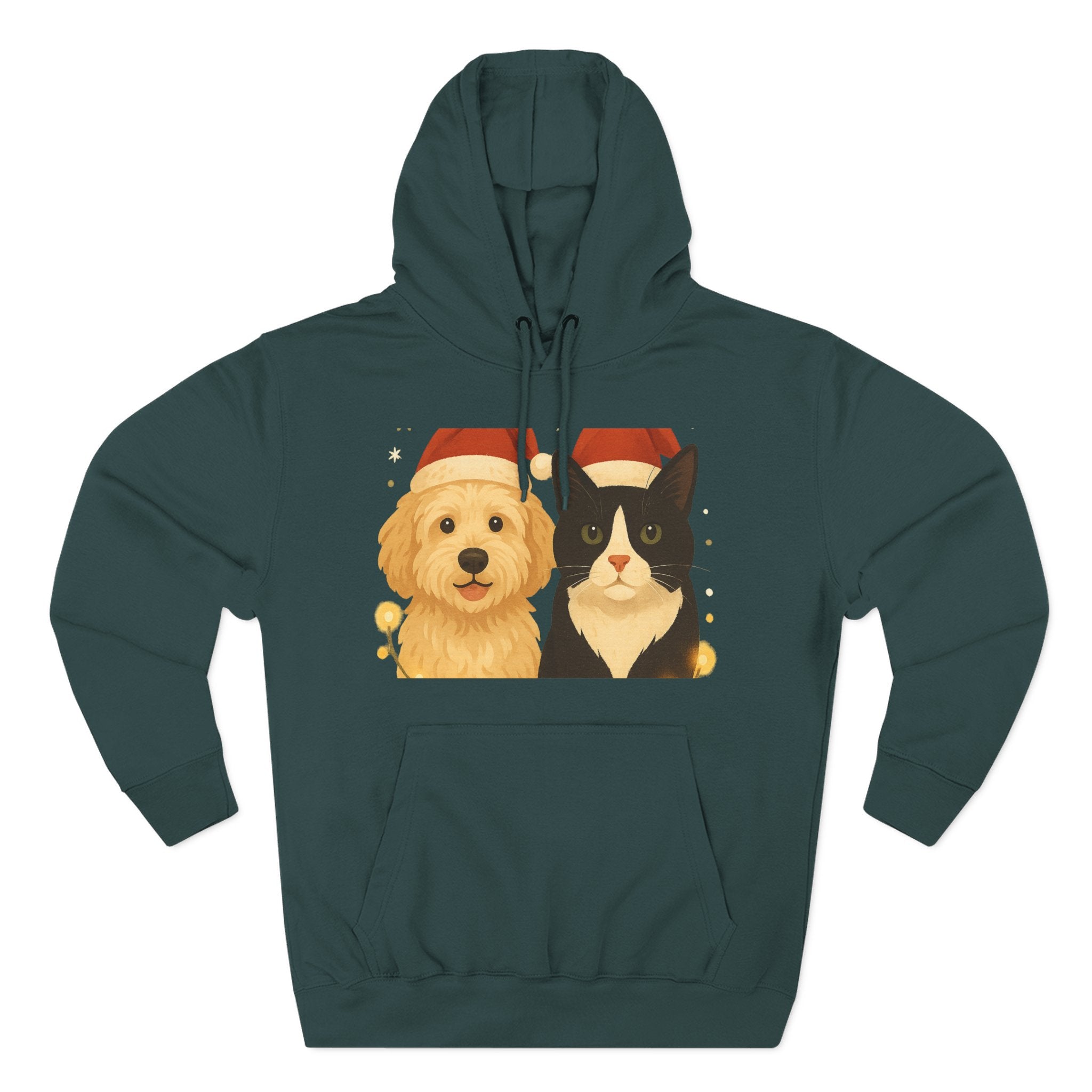 Dog and Cat Christmas Hoodie