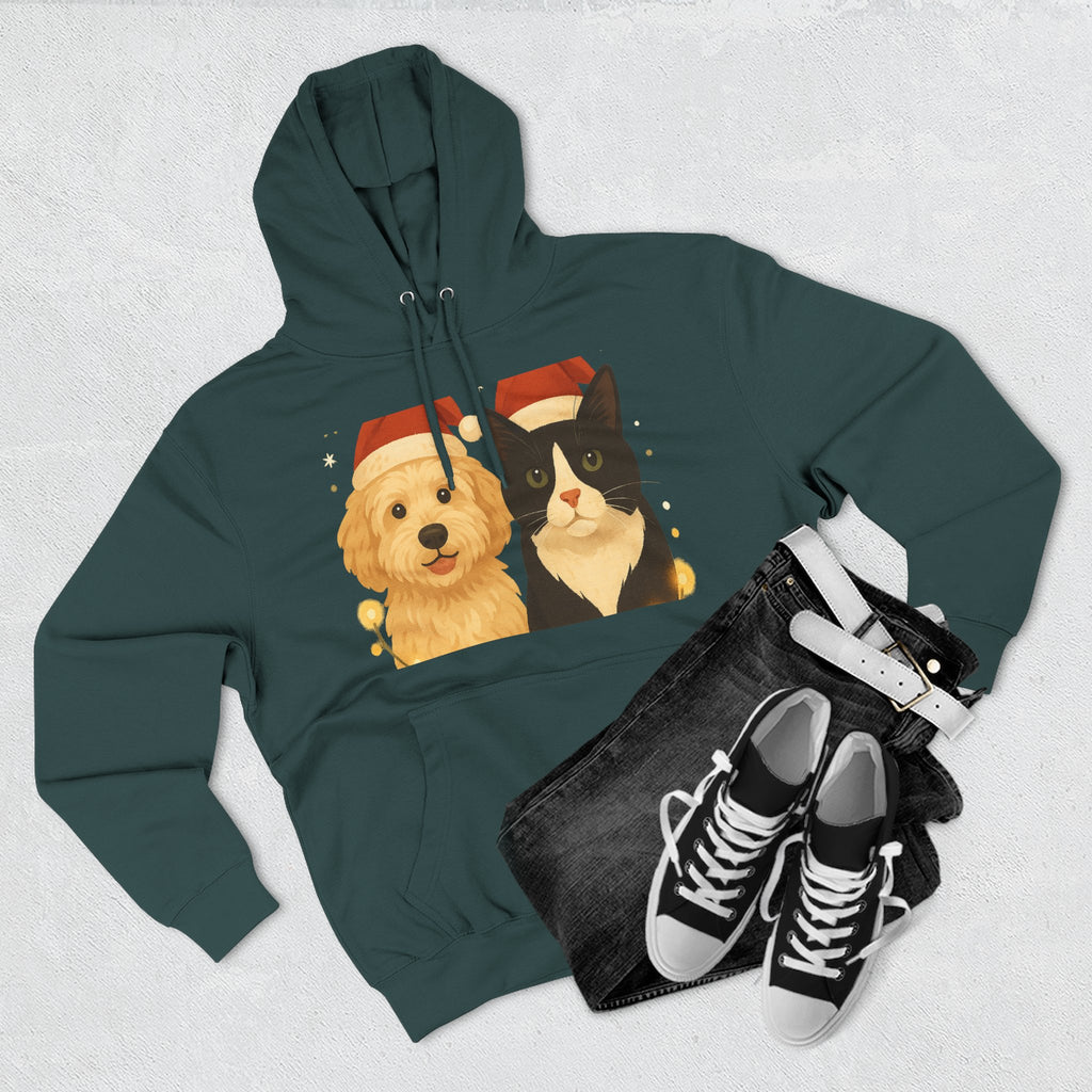 Dog and Cat Christmas Hoodie
