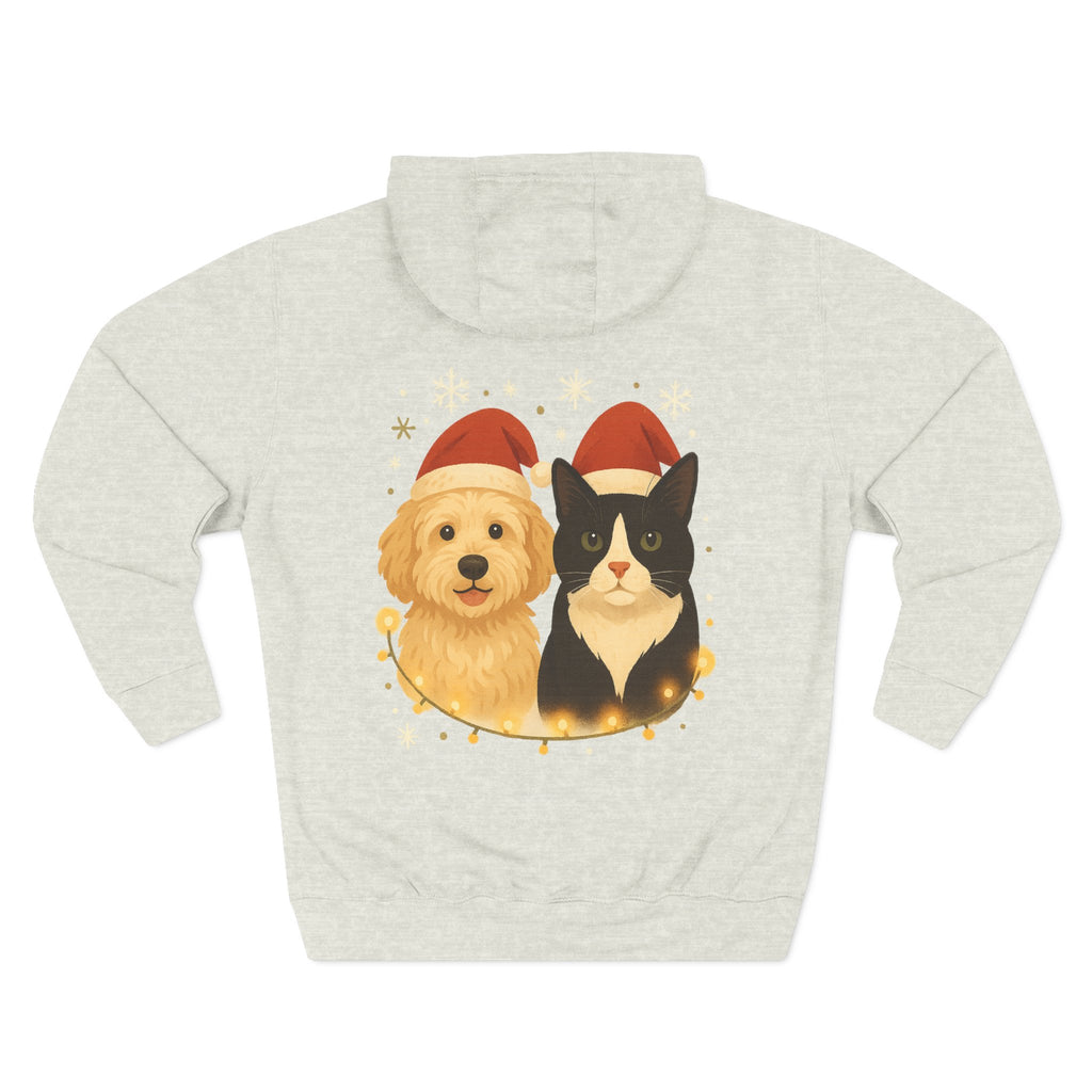 Dog and Cat Christmas Hoodie