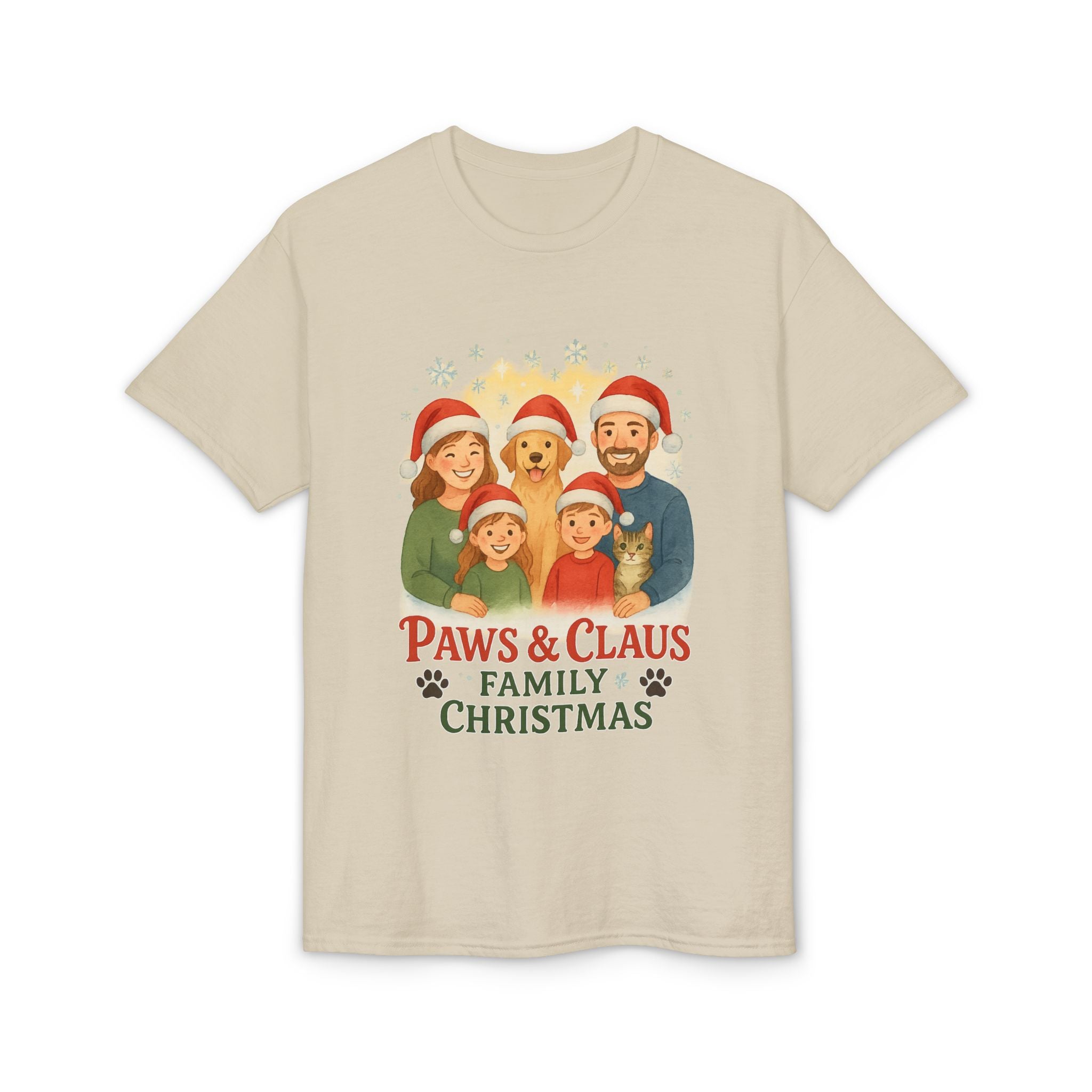 Paws & Claus Family Christmas T-Shirt