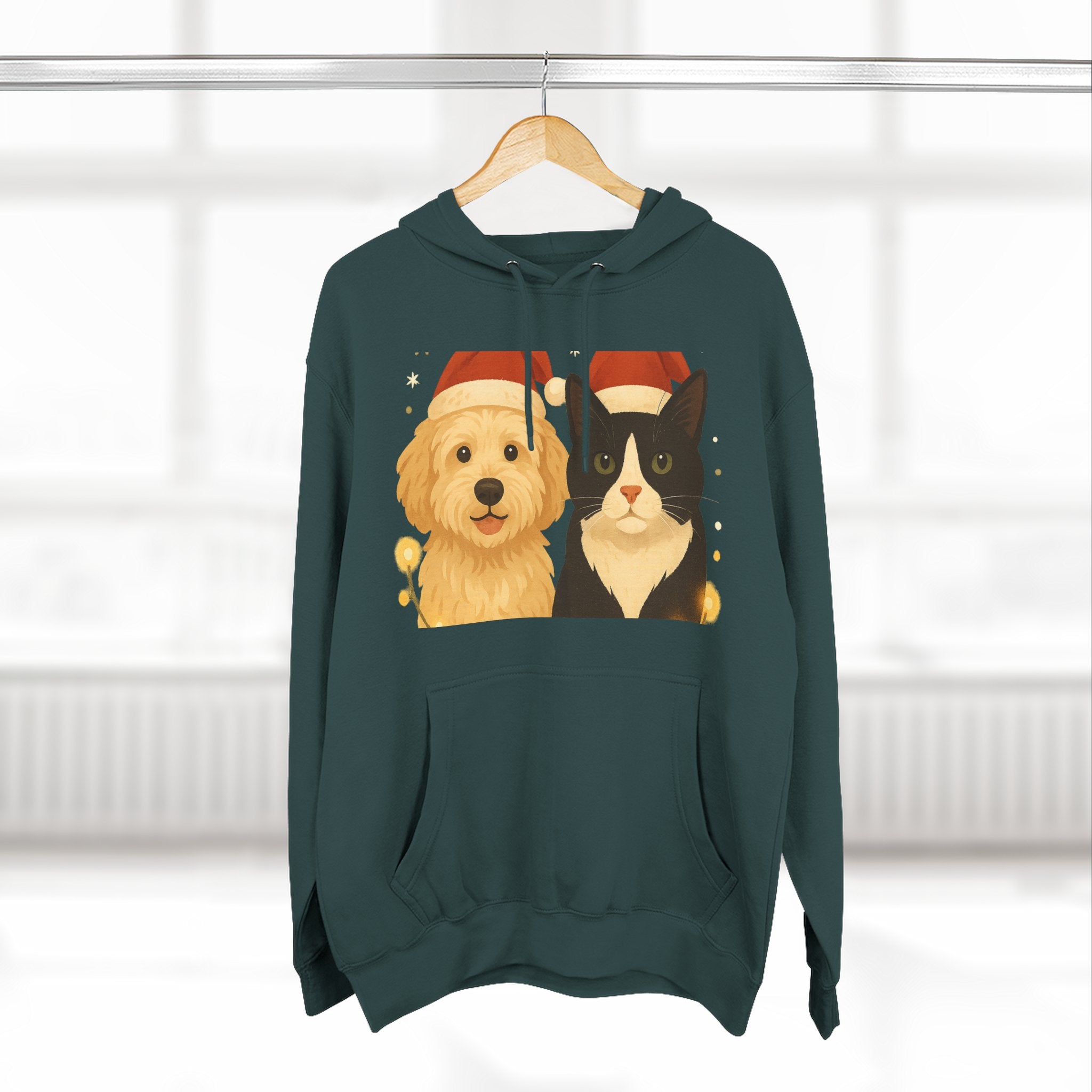 Dog and Cat Christmas Hoodie