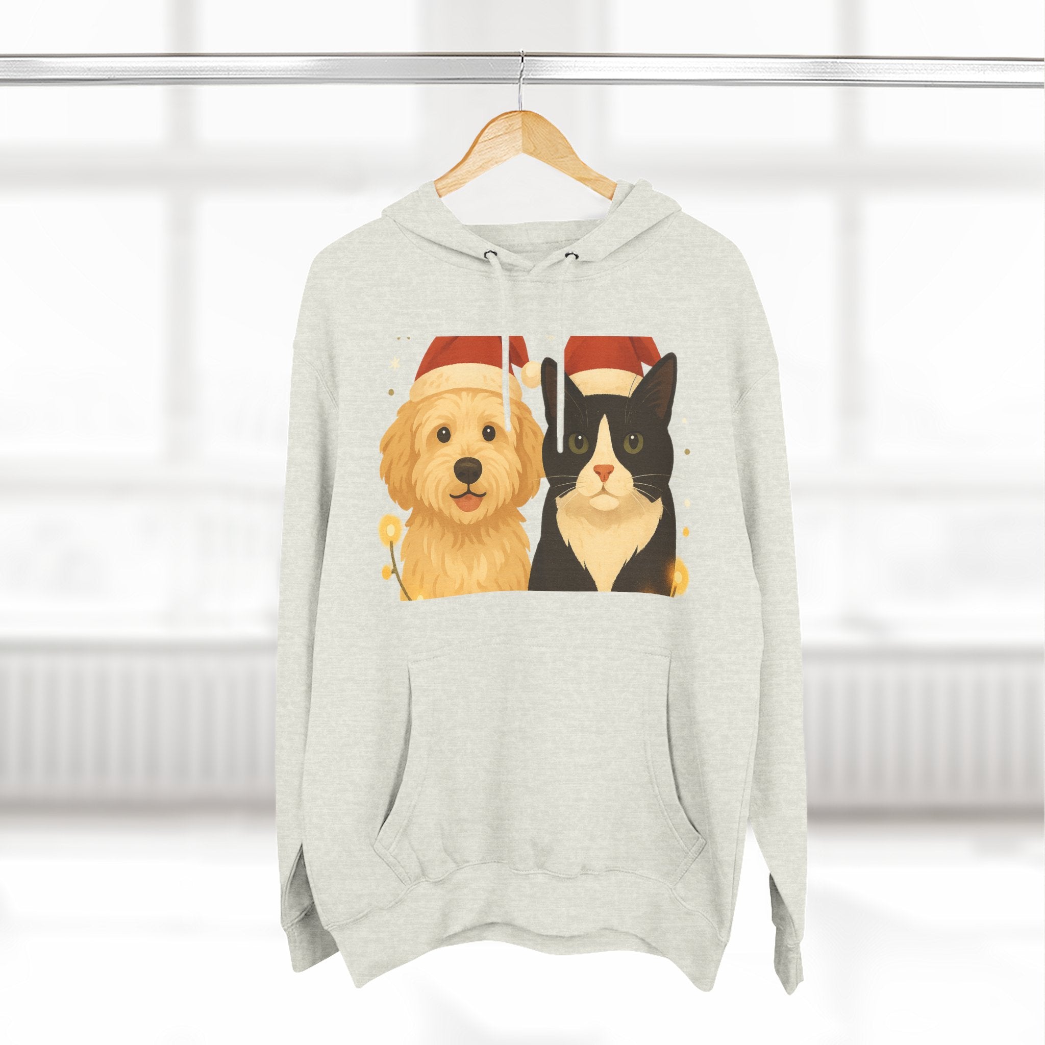 Dog and Cat Christmas Hoodie