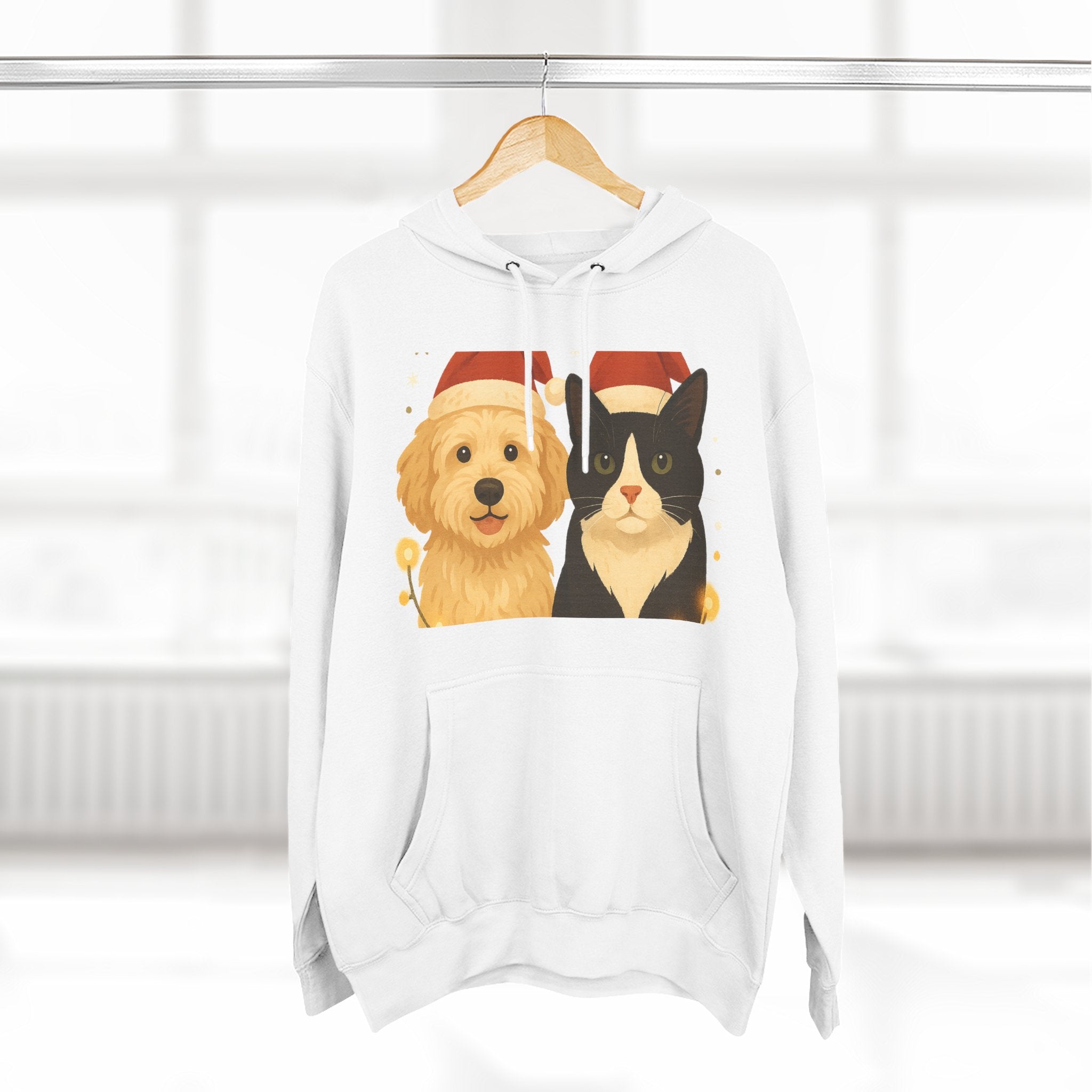 Dog and Cat Christmas Hoodie