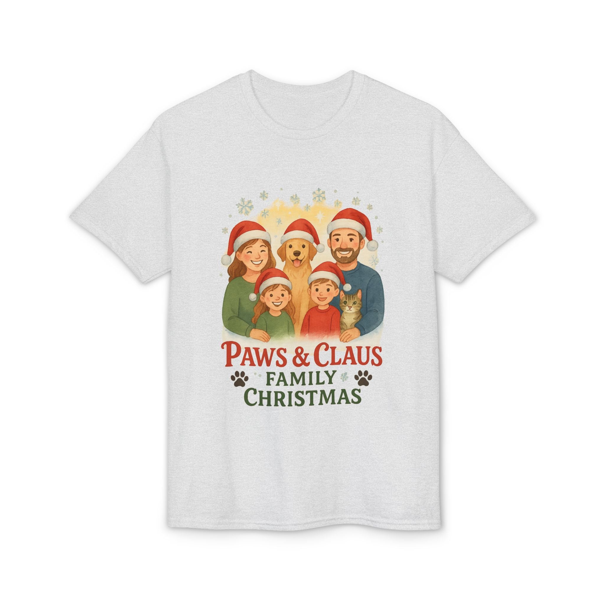 Paws & Claus Family Christmas T-Shirt