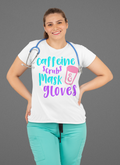 Caffeine Scrubs Mask Gloves Tee