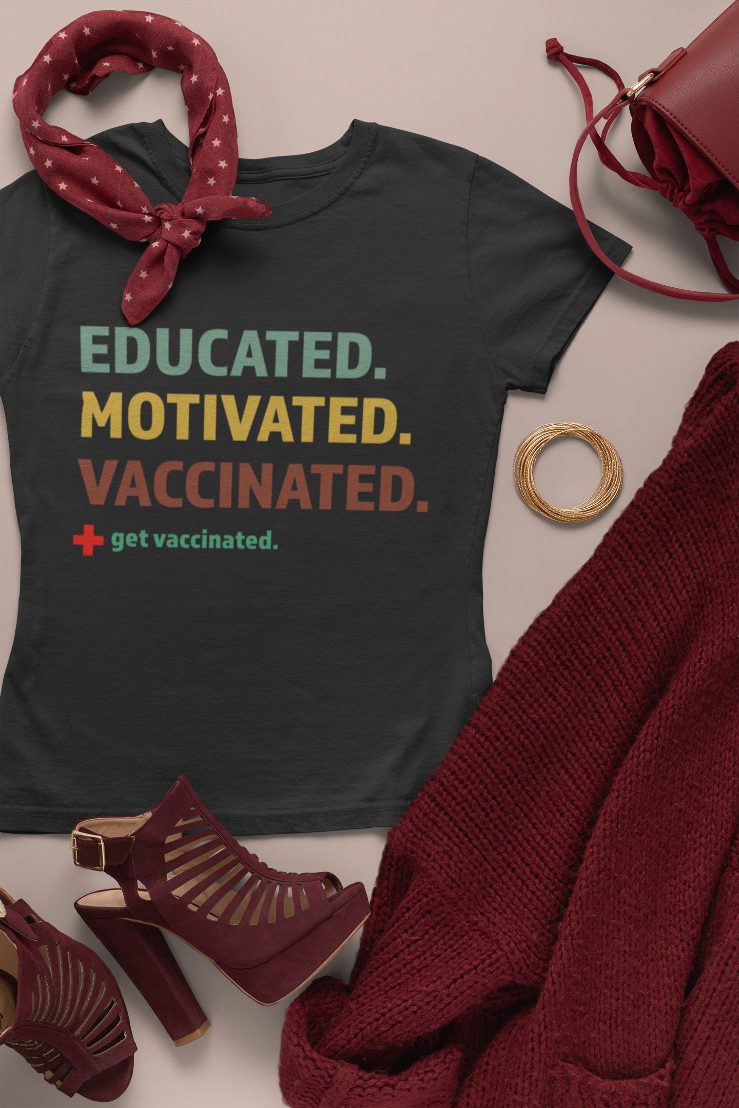 Educated. Vaccinated. Tee
