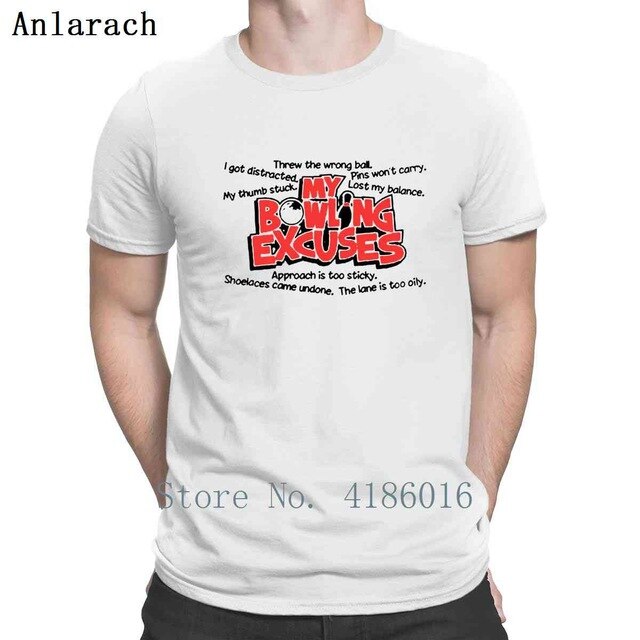 Bowling T Shirt Round Collar New Fashion Summer Style Custom Trend Famous Male Tee Shirt Shirt