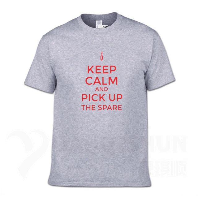 Funny Men Tshirt Keep Calm and Bowling Mens T-Shirt 2019 New 16 Colors Cotton Fashion T Shirts Unisex Short sleeves Tops Tee